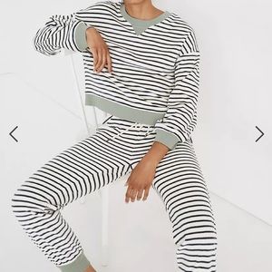 Madewell Velour Crewneck and Joggers